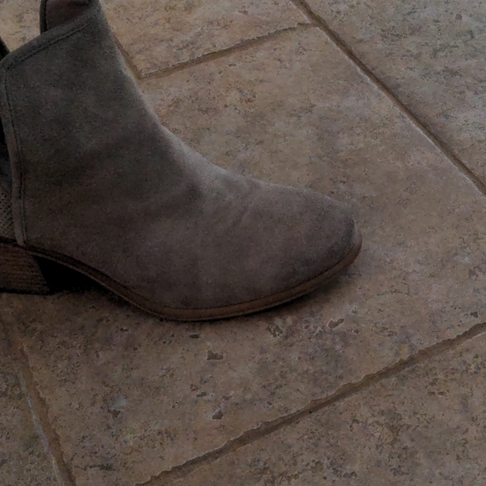 Suede booties